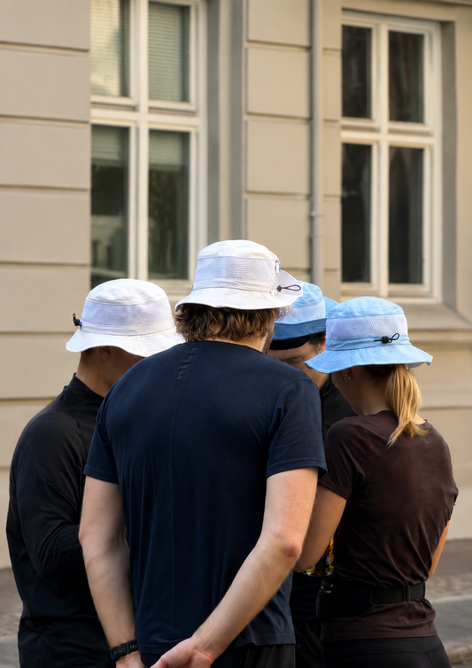 HVIT/BEIGE B29 HATT STR. L/XL